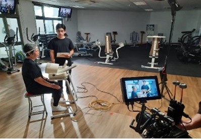 協助國健署銀髮健身俱樂部拍攝短片